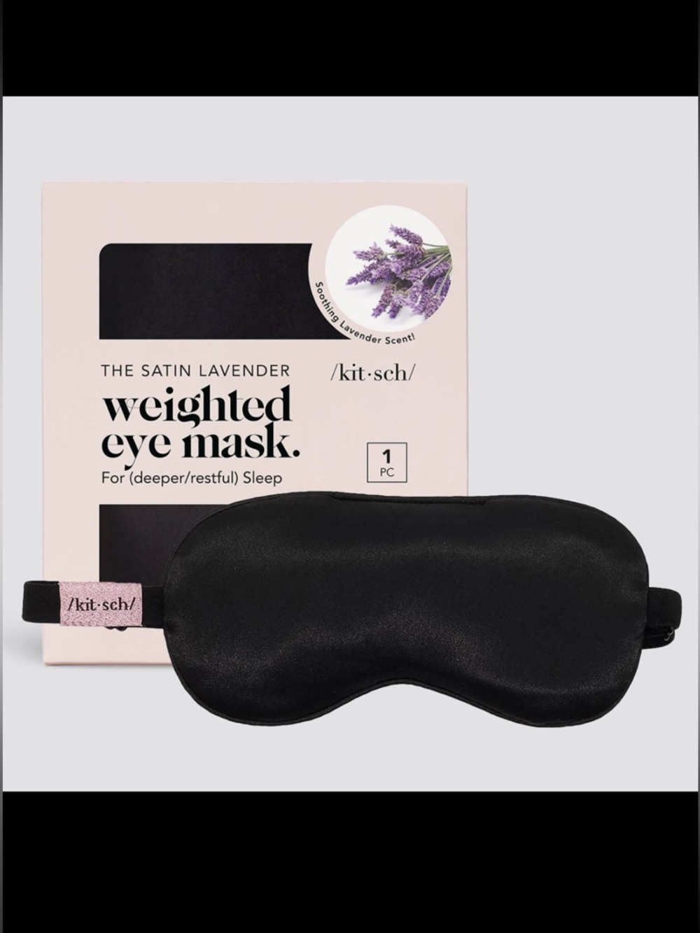Lavender Scented Satin Weighted Eye Mask